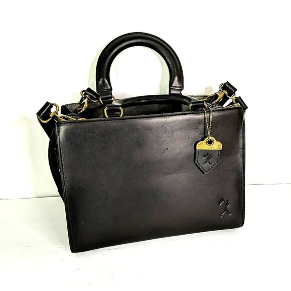 Baseballism Glove Black Leather Purse Shoulder Bag Satchel Structured Luggage - Picture 1 of 13